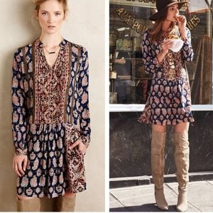 Anthropologie Tiny Paquertte Dress XS Boho Western